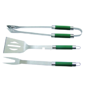 Kit utensili barbecue  acciaio 3pz - c020258701