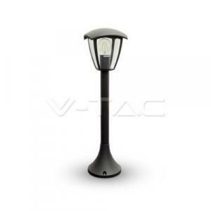 Lampada da giardino  60 w in alluminio e vetro colore nero attacco grande e27 vt-7367059