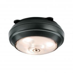 Luce a led orientabile 0,6w luce calda 3000k in plastica a batteria colore atrancite  70639