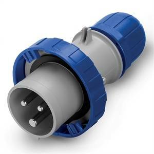 Spina mobile 2p+t ip66/ip67 32a colore blu 218.3233