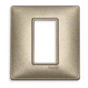Plana placca 1 modulo metallo colore bronzo metallizzato 14641.70