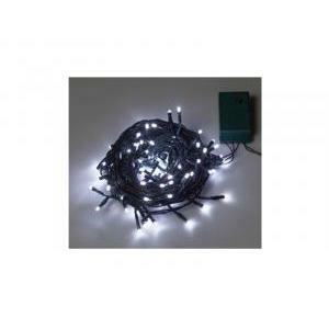 Luci natalizie 50 mini led luce bianco puro a batteria ip44 uso esterno/interno 51-151
