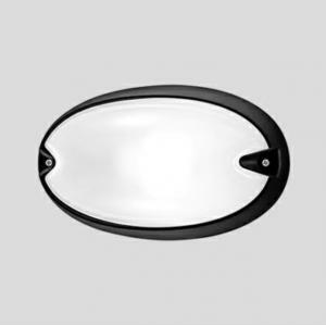 Prisma plafoniera ovale da esterno nera chip 005702