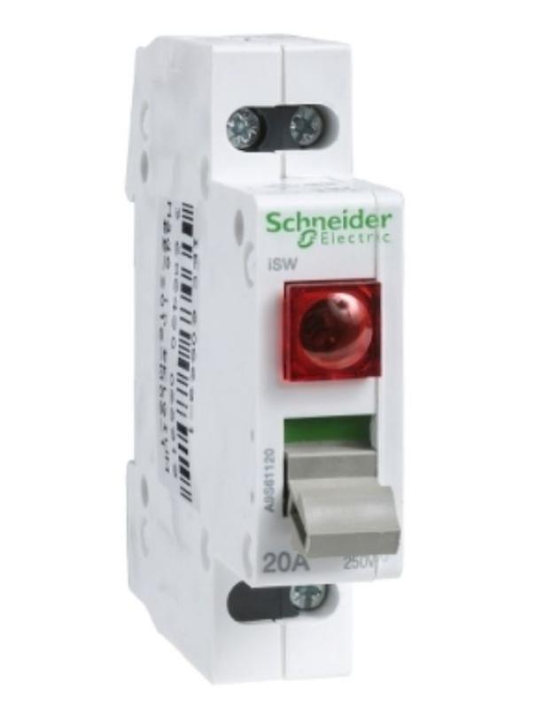 Interruttore sezionatore Schneider Electric Acti9 iSW 2P 32A con spia - A9S61232 01