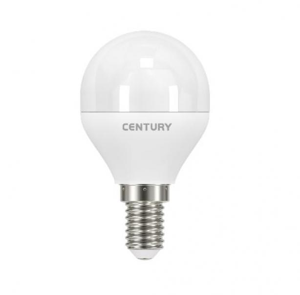 century century harmony 95 lampadina led a sfera 6w attacco piccolo e14 luce calda 2700k colore bianca hrh1g-061427