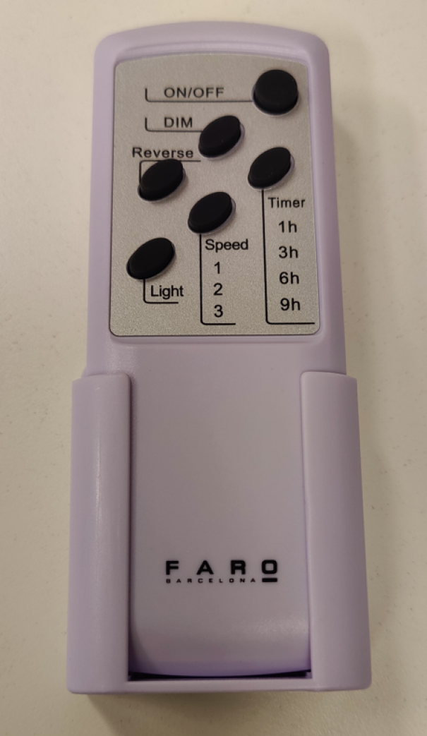 Kit telecomando+ricevitore per controllo remoto Faro Fan 2W 220-240V bianco nero - 3R176N 01