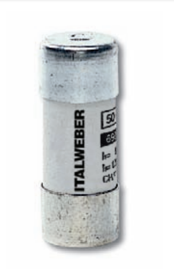 Fusibile cilindrico Italweber 14.3x51mm 50A 400V - 1432050 01