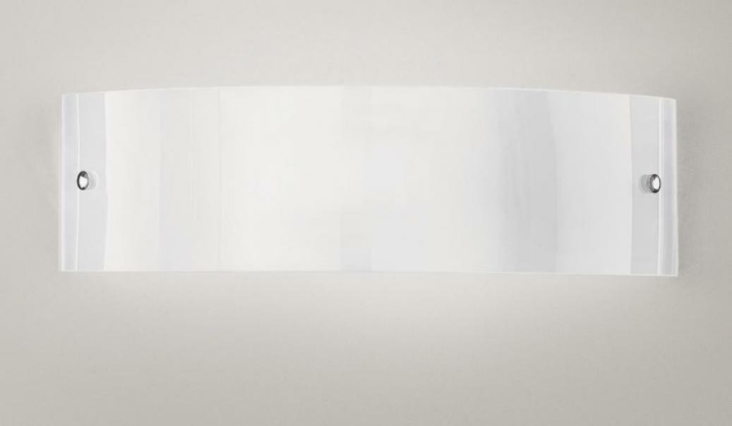 gea luce g.e.a. luce applique bianco con diffusore in vetro 2xe27 michela a/g fmiab2