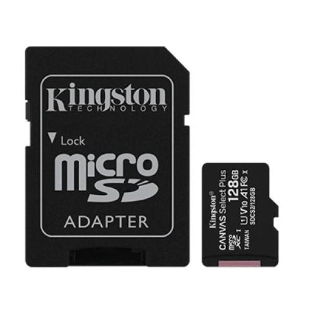Scheda micro SD Kingston Canvas Select Plus 128GB con adattatore SD-SDCS2128GB 01
