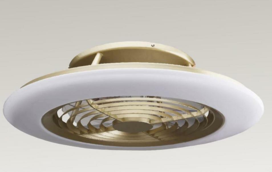 mantra mantra lampada da soffitto con ventilatore alisio 70w oro diametro 63 6707