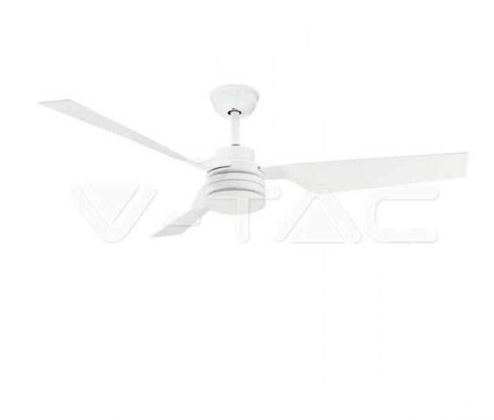 v-tac v-tac ventilatore a soffitto 3 velocita 65w telecomando bianco vt-6552-3 2866
