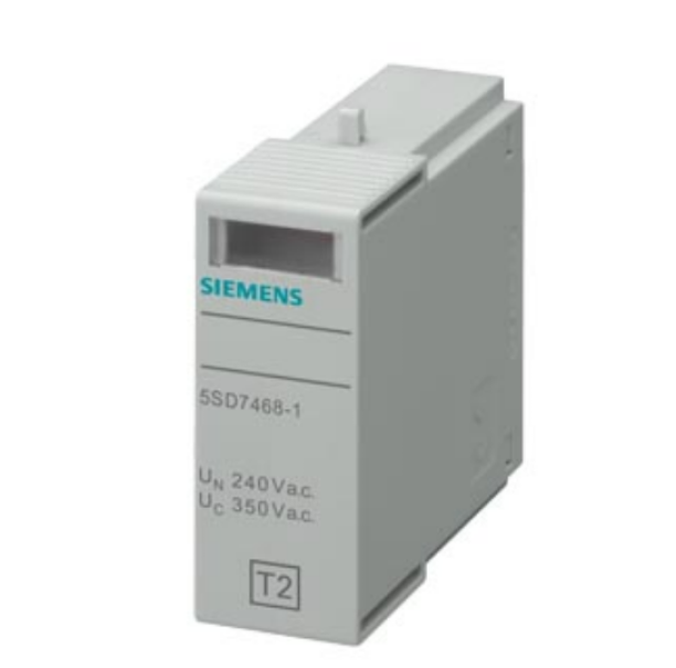 Cartuccia estraibile tipo 2 Siemens per scaricatore di sovratensioni - 5SD74681 01