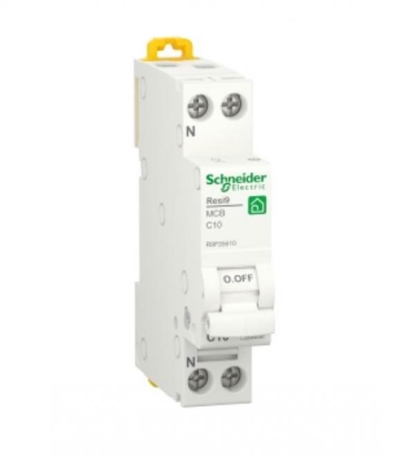 schneider electric interruttore magnetotermico schneider electric r9p35610-1p+n-10a curva c