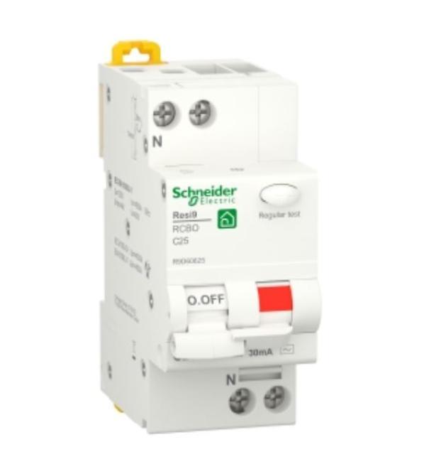 Interruttore magnetotermico differenziale Schneider Electric 1P+N 25A- R9D60625 01