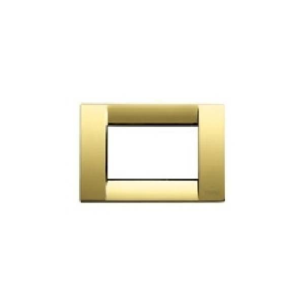 vimar vimar placca 3 moduli colore oro serie idea 16733.32