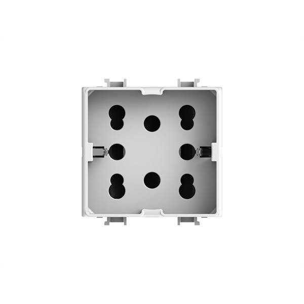 4 box 4 box presa polivalente side compatibile bticino matix 10/16a bianco - 4b.am.h21