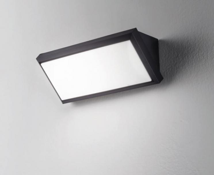 affralux lampada da parete e-sealed isyluce 306-12w 4000k ip65-antracite