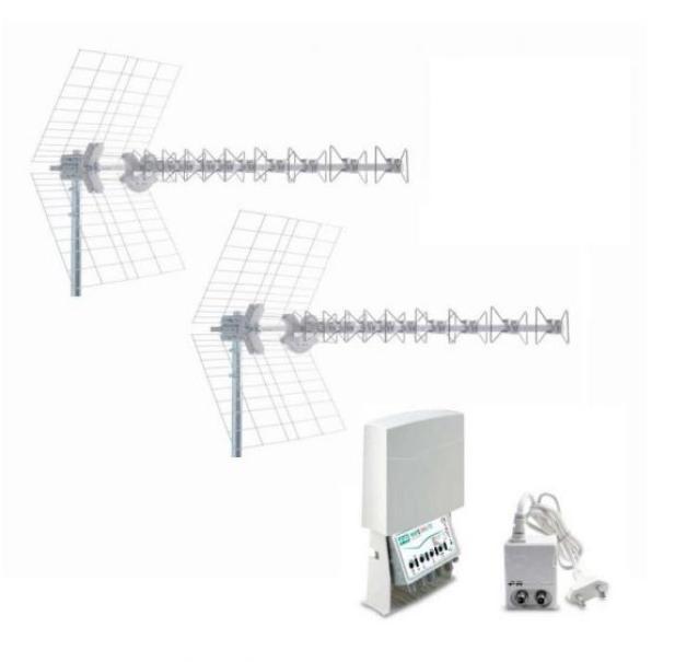Kit antenna Fracarro Kit 3 5G T2- 217971 01
