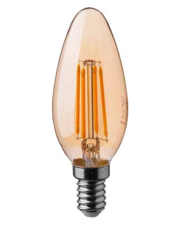 Lampadina led candela V-tac 4W E14 2200K VT-1955-N - 7113- 217113 01