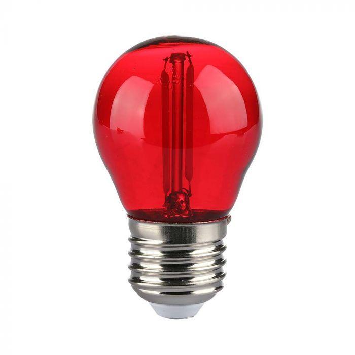 Lampadina globo LED V-tac a filamento 2W E27 rossa VT-2132-R-N- 7413 - 217413 01