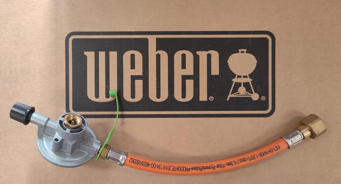 Tubo e regolatore Weber ricambi per barbecue a gas Q 1000 - 64883 01