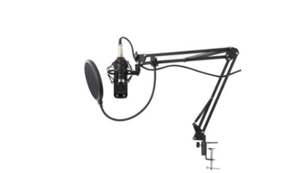 Kit microfono da studio Karma Italiana nero-  CMC-20 01