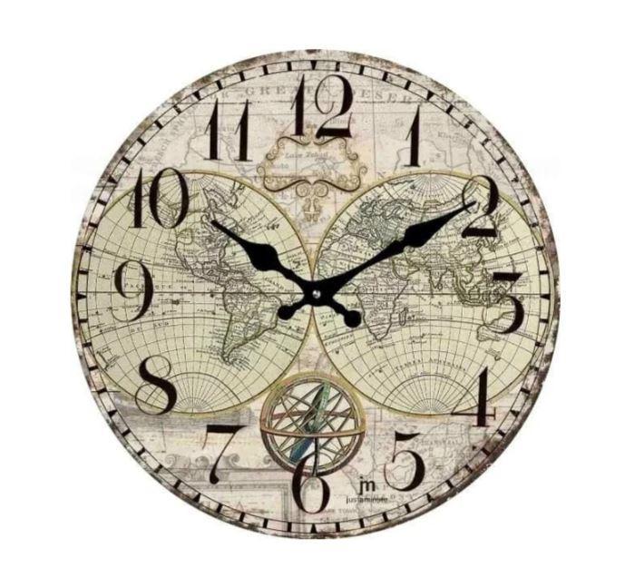 Orologio tondo Lowell vetro serigrafato diametro 33,5cm-14863 01
