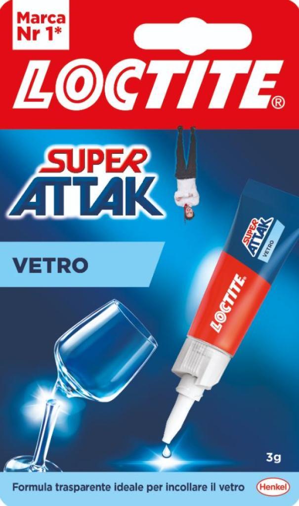 Super Attack Loctite Henkel Italia per vetro 3g - 2632280 01