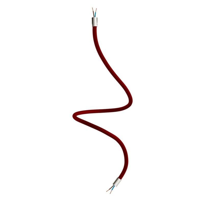 Kit tubo flessibile Creative-cables di estensione rivestito in tessuto bordeaux  - KFLEX90TISRM19 01