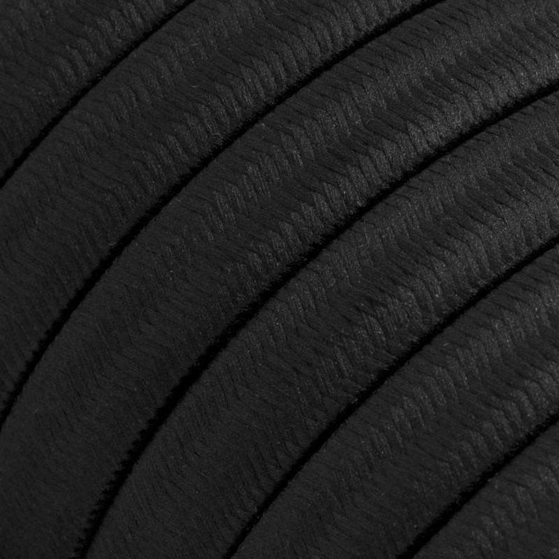Cavo al metro Creative-cables in tessuto - per catenaria effetto seta colore nero XZ15CM04  01
