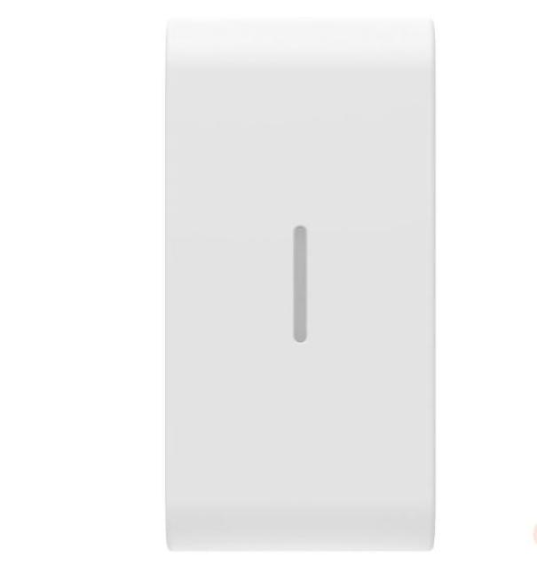 Tasto intercambiabile Gewiss Chorusmart per comandi assiali bianco satinato - GW15555S 01