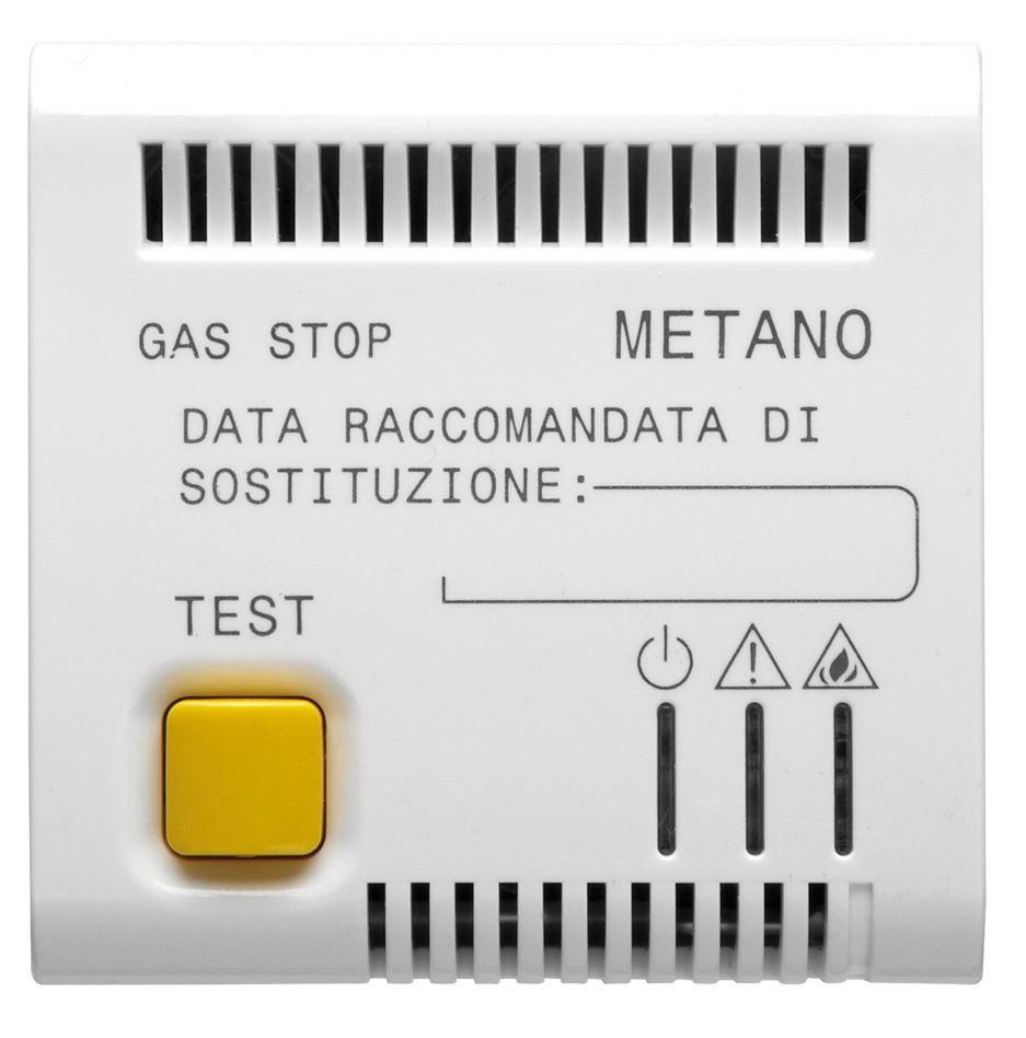 Rilevatore gas metano Gewiss Chorusmart 12V bianco satinato - GW15712 01