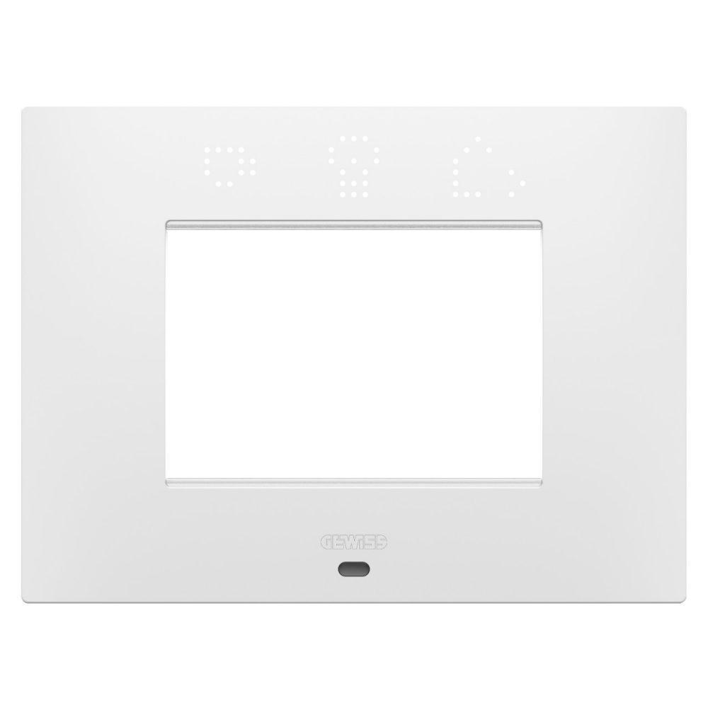 Placca Elettrica Gewiss 22503 - Serie System, 3 Posti, Colore Bianco, Per Installazioni Civili
