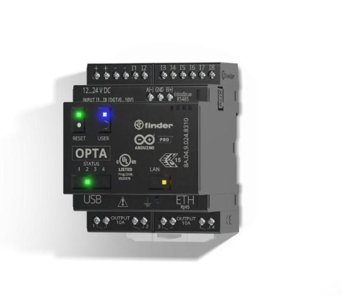 Programmable Logic Relay Finder Opta con Usb - RS485 - 8A0490248310 01