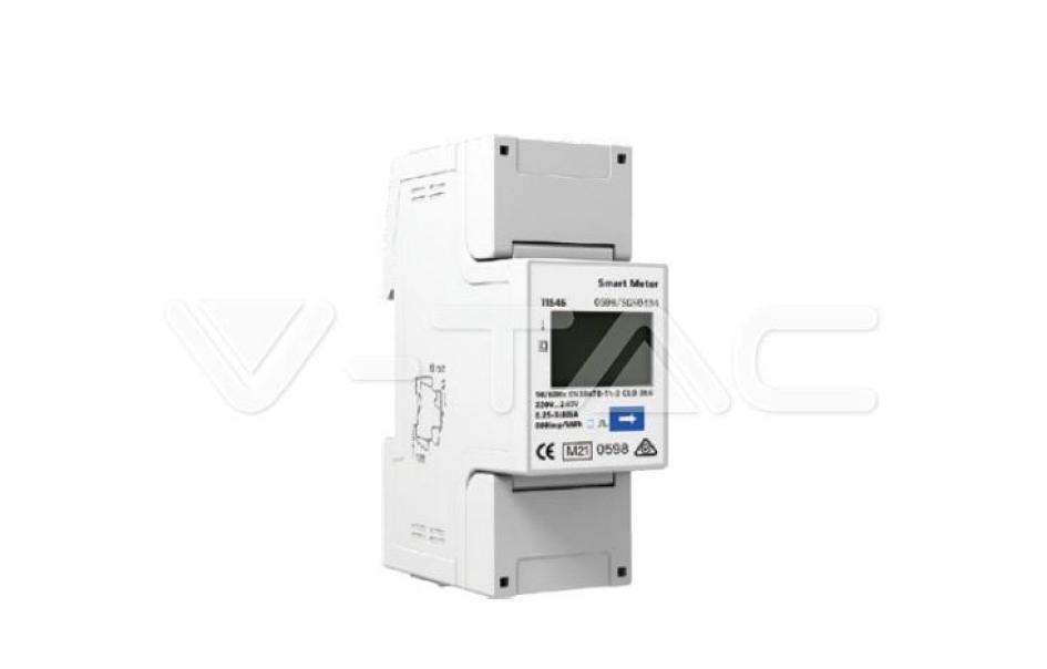 Smart Meter V-tac 200/230V RS485 2P MID - 11545 01