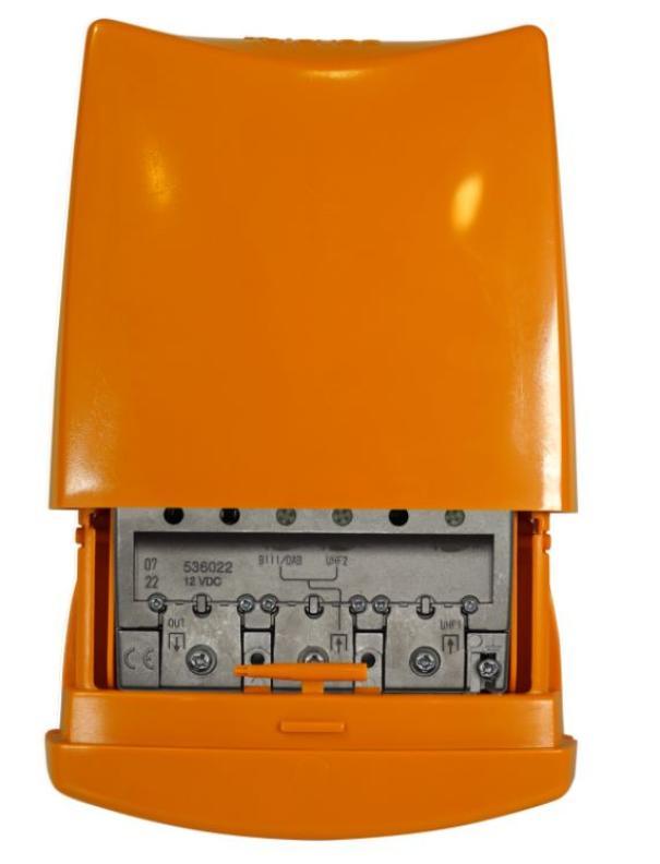 Amplificatore da palo Televes di basso guadagno 2 ingressi 12V - 536022 01