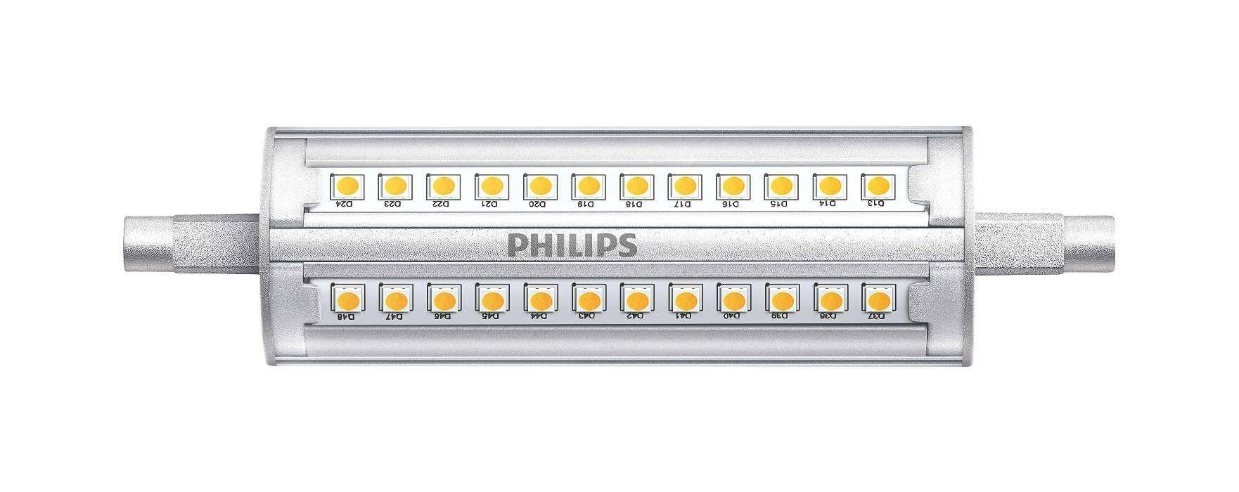 philips philips lampadina lineare led corepro 14w attacco r7s luce calda corer7s100830d