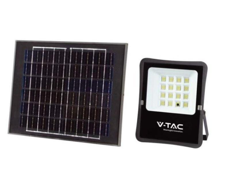Kit pannello solare + proiettore led V-tac 16W 4000K IP65  VT-55200 - 6969 01