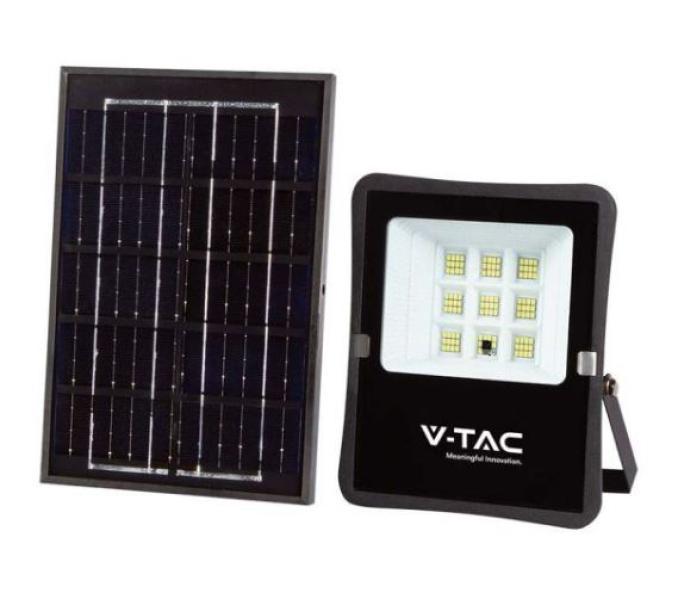 Kit pannello solare e proiettore led V-tac 6W 4000K IP65 VT-55050 - 6965 01