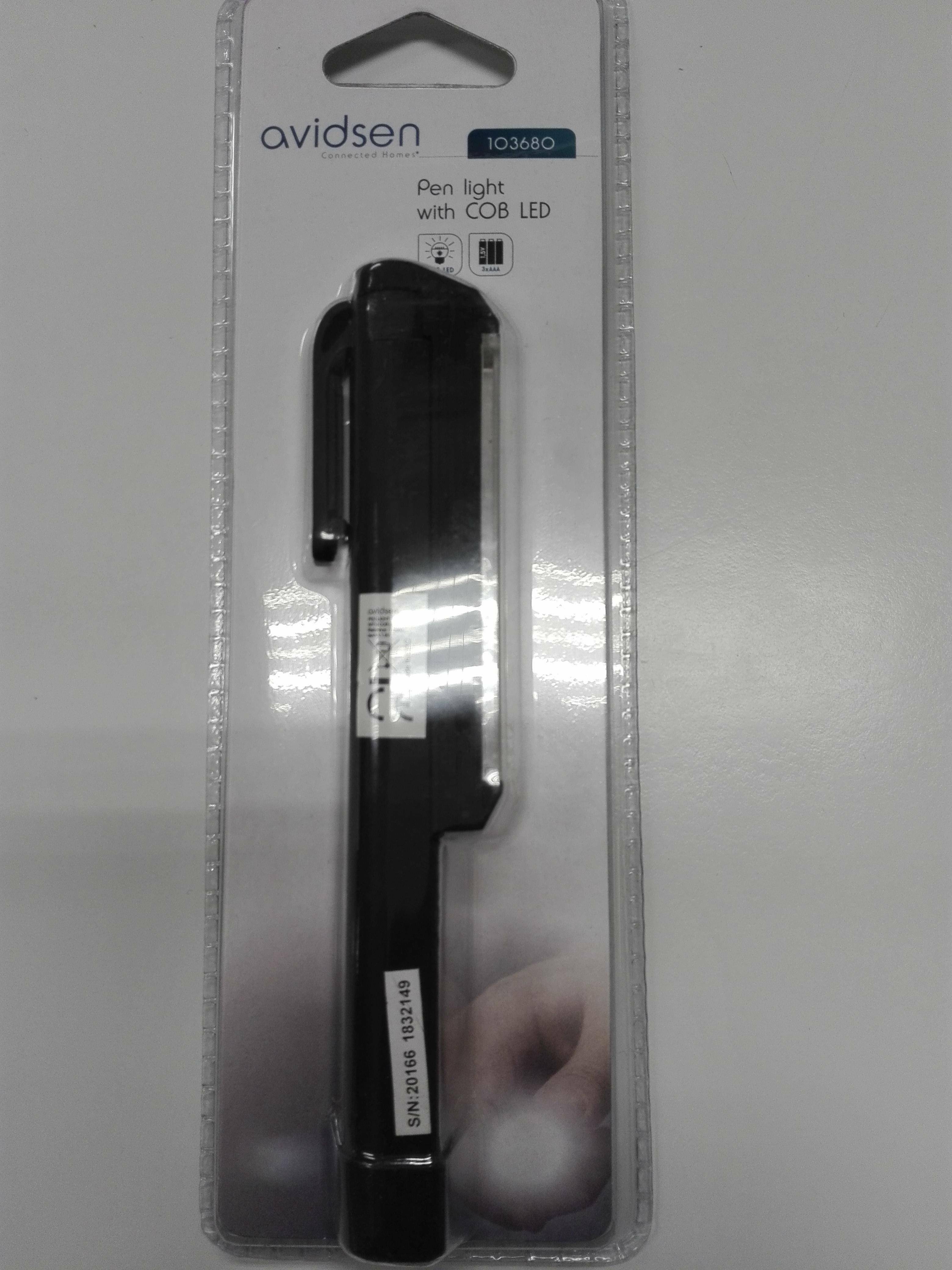 avidsen minitorcia pen light led con interruttore 103680