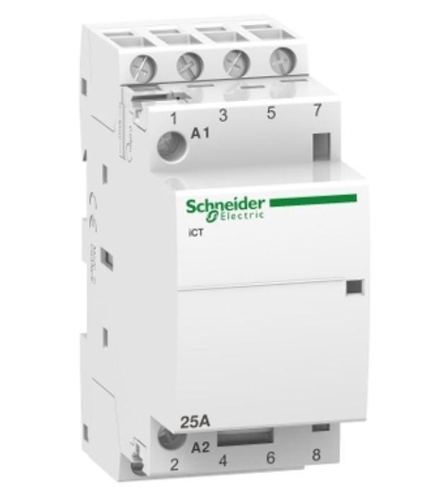 Contattore Schneider Electric Acti9 iCT 4NA 25A comando 24Vca - A9C20134 01