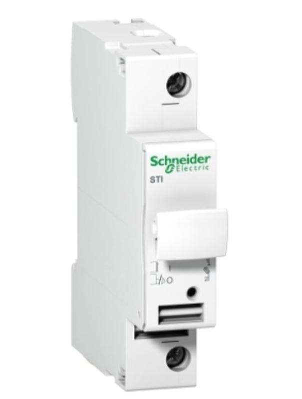 Base portafusibile Acti9 STI Schneider Electric 1P 10.3x38 500Vac - A9N15636 01