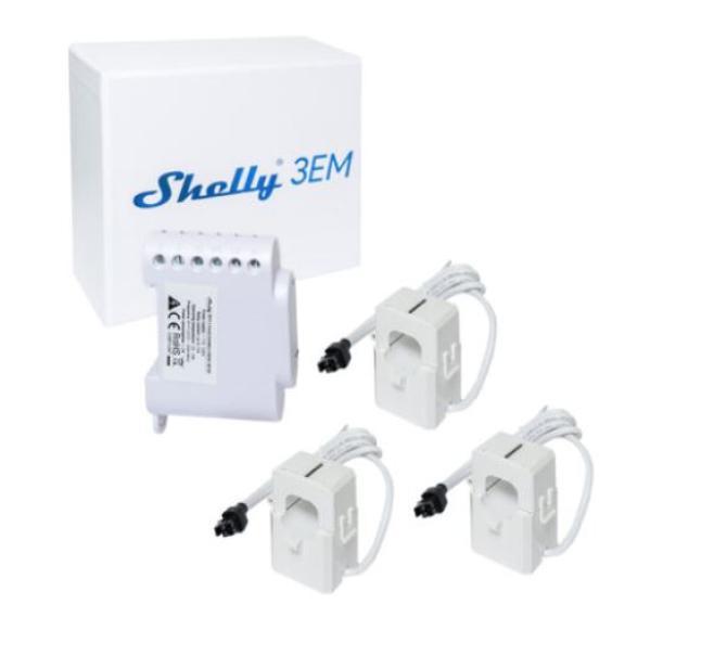 Contatore di energia Shelly 3EM trifase intelligente WiFi- SH3EM50A 01