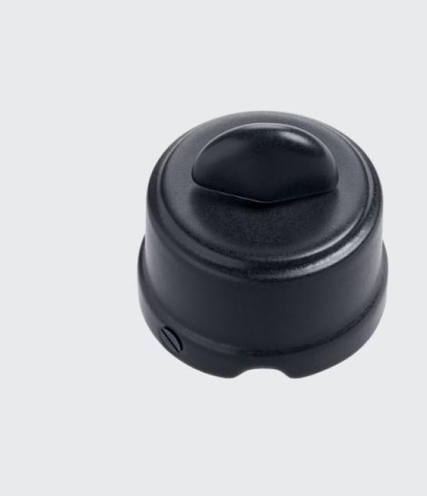 Pulsante Rotativo In Ceramica Stile Retr&ograve; - Grigio, 10AX 250V, Per Impianti Elettrici Vintage