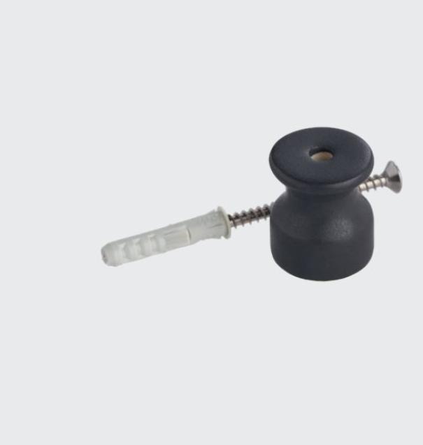 Isolatore in porcellana Gambarelli Simplex nero opaco - SX01200.N 01