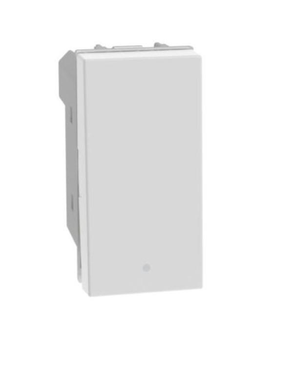 Pulsante basculante Bticino MatixGo 1P NO 10A illuminabile bianco - JW4005 01