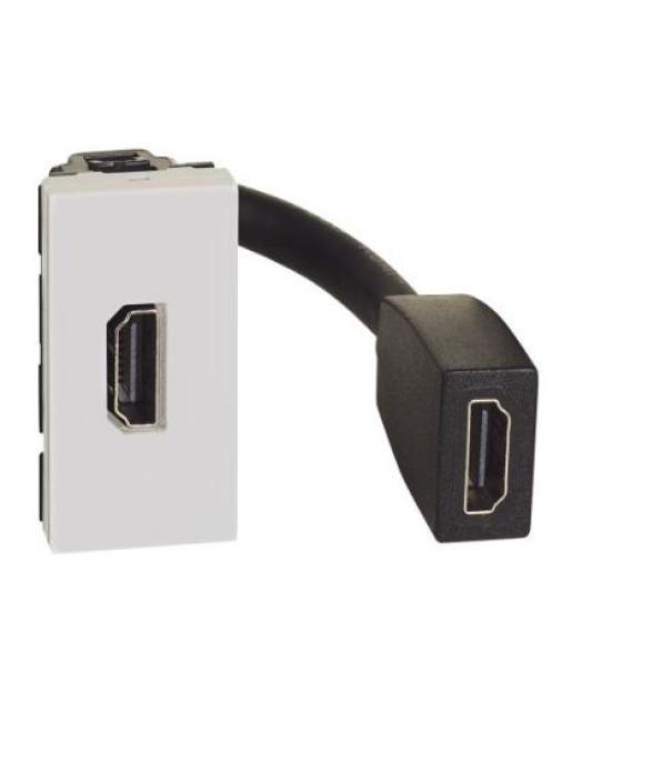Connettore HDMI Bticino MatixGo pre connesso 1 modulo bianco - JW4284P 01