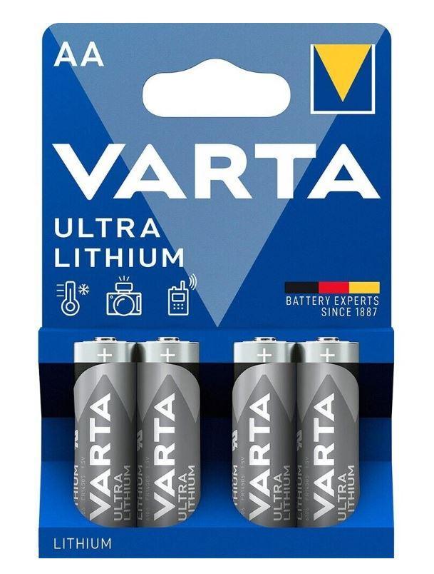 Batteria Stilo AA Varta Li-ion 1,5V 4 pezzi - 06106301404 01