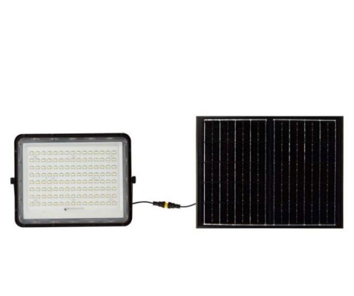 Kit pannello solare + proiettore V-tac 20W 4000K 3metri di cavo batteria 16000mAh - 7828 01