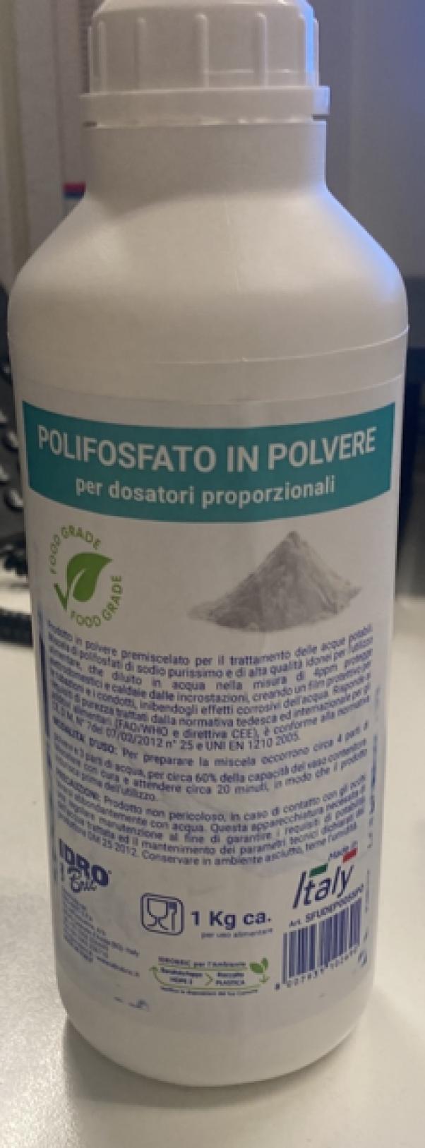 Barattolo Polifosfato in polvere Idro Bric per dosatori proporzionali 1 kg - SFUDEP0055PO 01